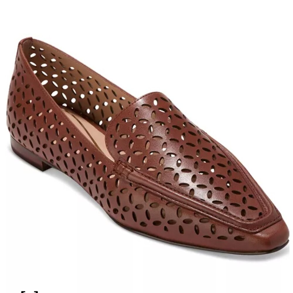Cole Haan Brown Perforated Loafers